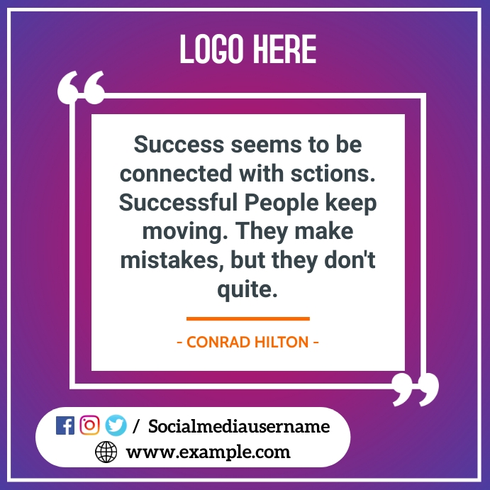 Daily Reminder Quotes |  Self Reminder Quotes Wpis na Instagrama template